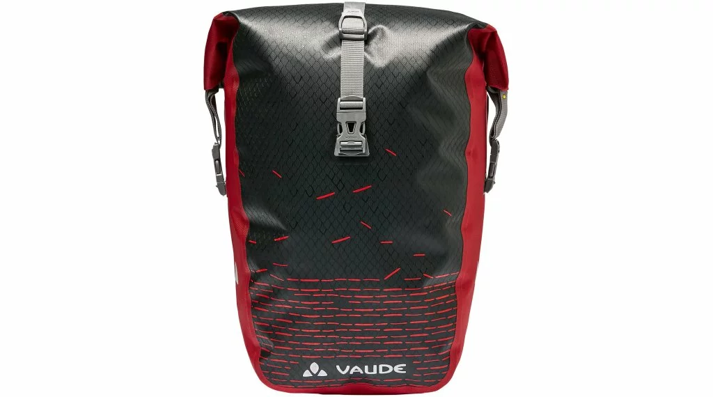 VAUDE Aqua Back Print Single Sacoche Arrière Noir/rouge 3 VAUDE Aqua Back Print Single Sacoche Arrière Noir/rouge