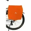 VAUDE Logo Housse Imperméable Pour Sacoche De Vélo Orange